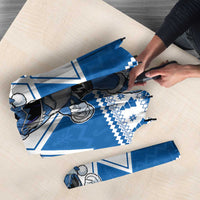 Power Blue Ranger Santa Claus Umbrella Funny Christmas - Wonder Print Shop