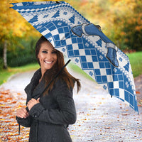 Power Blue Ranger Santa Claus Umbrella Funny Christmas - Wonder Print Shop
