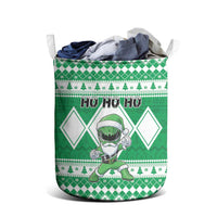 Power Green Ranger Santa Claus Laundry Basket Funny Christmas - Wonder Print Shop