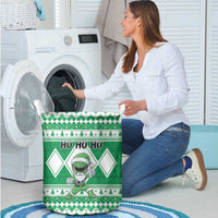 Power Green Ranger Santa Claus Laundry Basket Funny Christmas - Wonder Print Shop