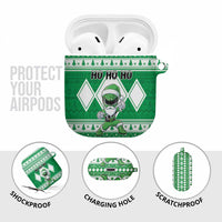 Power Green Ranger Santa Claus AirPods Case Funny Christmas - Wonder Print Shop
