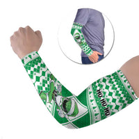 Personalized Power Green Ranger Santa Claus Arm Sleeves Funny Christmas - Wonder Print Shop