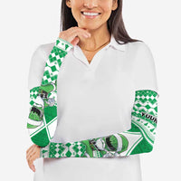 Personalized Power Green Ranger Santa Claus Arm Sleeves Funny Christmas - Wonder Print Shop
