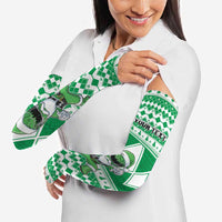 Personalized Power Green Ranger Santa Claus Arm Sleeves Funny Christmas - Wonder Print Shop