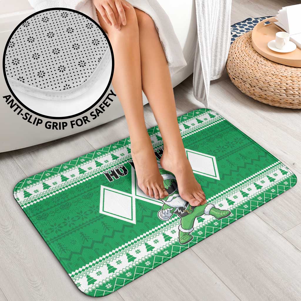 Power Green Ranger Santa Claus Bathroom Set Funny Christmas - Wonder Print Shop