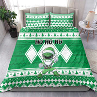 Power Green Ranger Santa Claus Bedding Set Funny Christmas - Wonder Print Shop