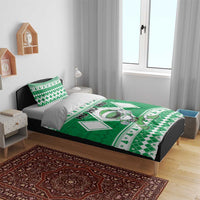 Power Green Ranger Santa Claus Bedding Set Funny Christmas - Wonder Print Shop