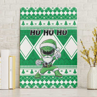 Power Green Ranger Santa Claus Canvas Wall Art Funny Christmas - Wonder Print Shop