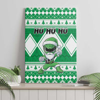 Power Green Ranger Santa Claus Canvas Wall Art Funny Christmas - Wonder Print Shop