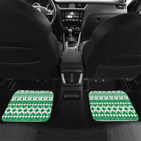 Personalized Power Green Ranger Santa Claus Car Mats Funny Christmas - Wonder Print Shop