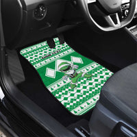 Personalized Power Green Ranger Santa Claus Car Mats Funny Christmas - Wonder Print Shop