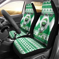 Power Green Ranger Santa Claus Car Seat Cover Funny Christmas - Wonder Print Shop