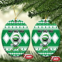 Power Green Ranger Santa Claus Ceramic Ornament Funny Christmas - Wonder Print Shop