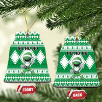 Power Green Ranger Santa Claus Ceramic Ornament Funny Christmas - Wonder Print Shop