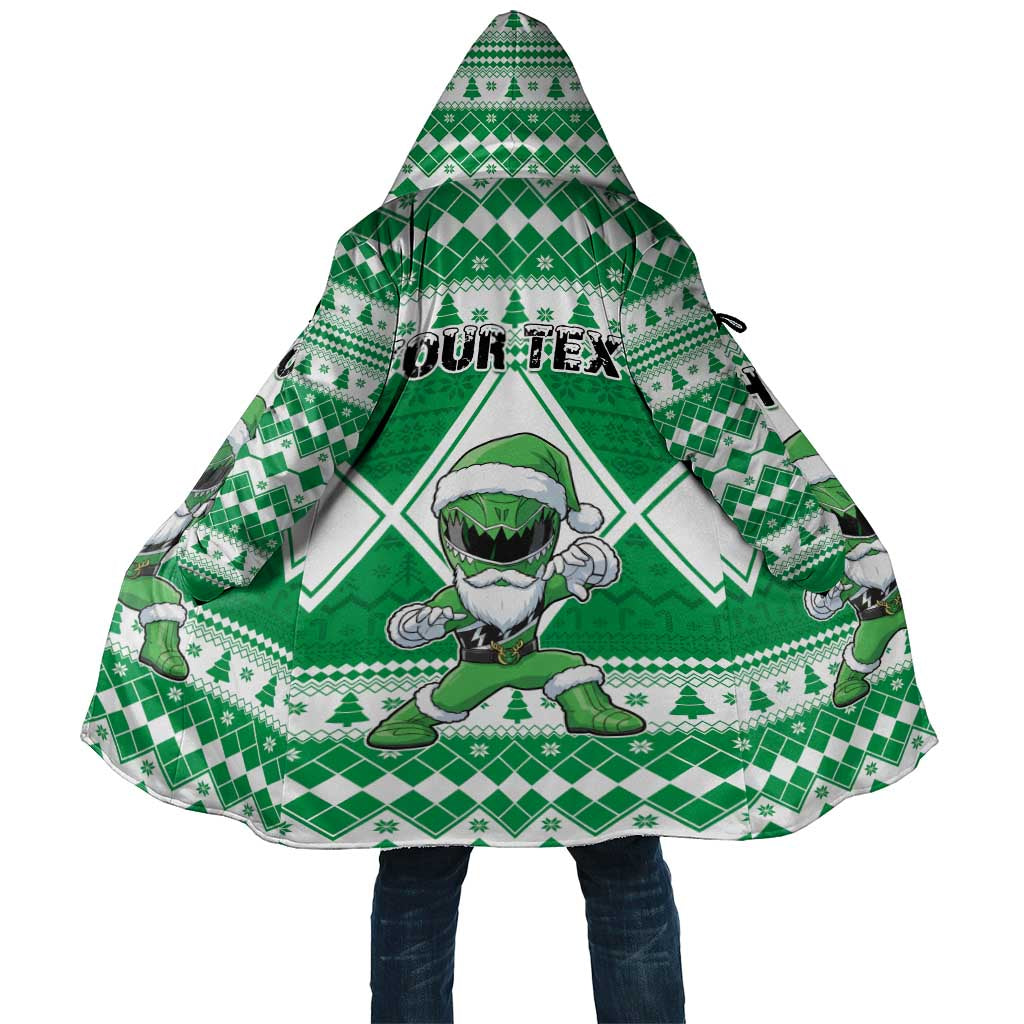 Personalized Power Green Ranger Santa Claus Cloak Funny Christmas - Wonder Print Shop