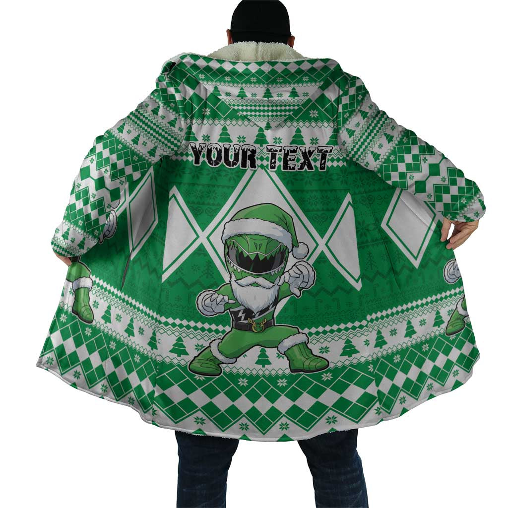 Personalized Power Green Ranger Santa Claus Cloak Funny Christmas - Wonder Print Shop