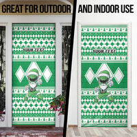 Personalized Power Green Ranger Santa Claus Door Cover Funny Christmas - Wonder Print Shop