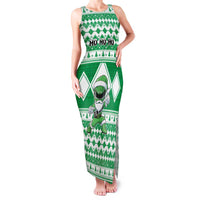 Personalized Power Green Ranger Santa Claus Family Matching Tank Maxi Dress and Hawaiian Shirt Funny Christmas - Wonder Print Shop