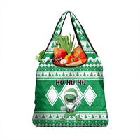 Power Green Ranger Santa Claus Grocery Bag Funny Christmas - Wonder Print Shop