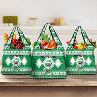 Power Green Ranger Santa Claus Grocery Bag Funny Christmas - Wonder Print Shop