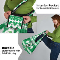 Power Green Ranger Santa Claus Grocery Bag Funny Christmas - Wonder Print Shop