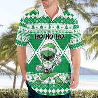 Personalized Power Green Ranger Santa Claus Hawaiian Shirt Funny Christmas - Wonder Print Shop