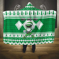 Power Green Ranger Santa Claus Hooded Blanket Funny Christmas - Wonder Print Shop
