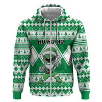 Personalized Power Green Ranger Santa Claus Hoodie Funny Christmas - Wonder Print Shop