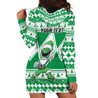 Personalized Power Green Ranger Santa Claus Hoodie Dress Funny Christmas - Wonder Print Shop