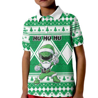Personalized Power Green Ranger Santa Claus Kid Polo Shirt Funny Christmas - Wonder Print Shop