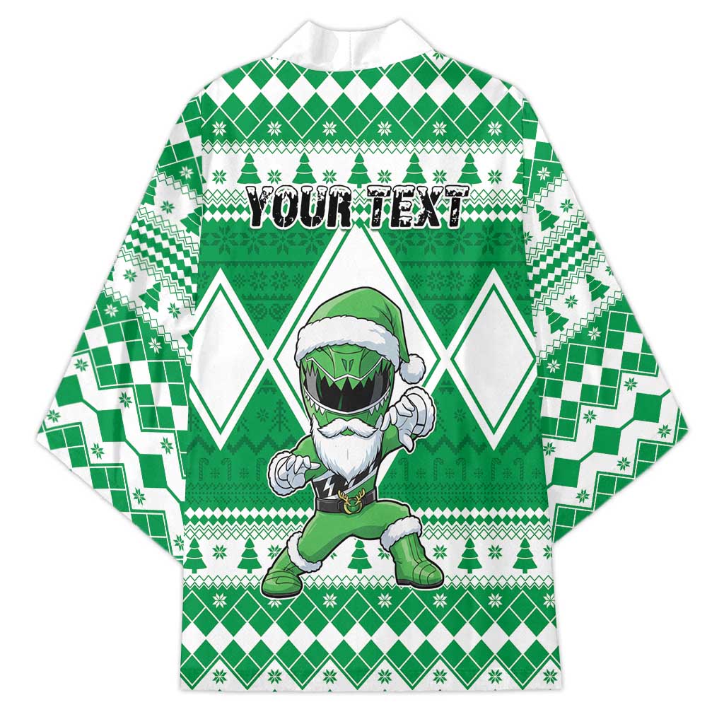 Personalized Power Green Ranger Santa Claus Kimono Funny Christmas - Wonder Print Shop