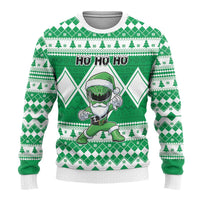Power Green Ranger Santa Claus Ugly Christmas Sweater Funny Christmas - Wonder Print Shop