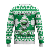 Power Green Ranger Santa Claus Ugly Christmas Sweater Funny Christmas - Wonder Print Shop