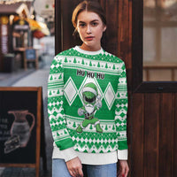 Power Green Ranger Santa Claus Ugly Christmas Sweater Funny Christmas - Wonder Print Shop