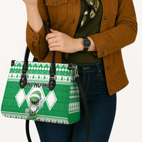 Power Green Ranger Santa Claus Leather Bag Funny Christmas - Wonder Print Shop