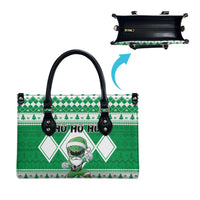 Power Green Ranger Santa Claus Leather Bag Funny Christmas - Wonder Print Shop