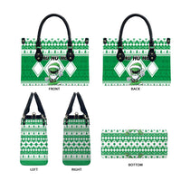 Power Green Ranger Santa Claus Leather Bag Funny Christmas - Wonder Print Shop