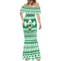 Personalized Power Green Ranger Santa Claus Mermaid Dress Funny Christmas - Wonder Print Shop