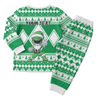 Power Green Ranger Santa Claus Christmas Pajama Set Funny Christmas - Wonder Print Shop