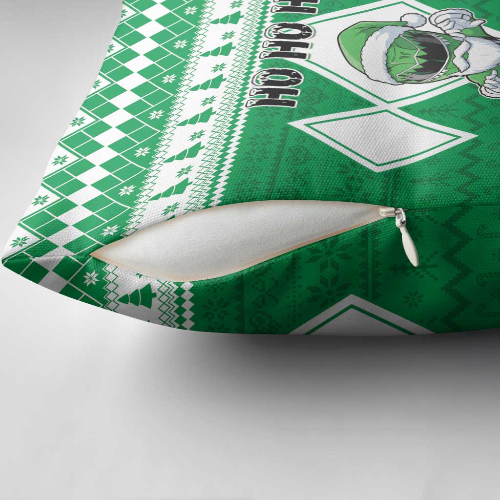 Power Green Ranger Santa Claus Pillow Cover Funny Christmas - Wonder Print Shop