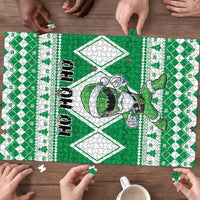 Power Green Ranger Santa Claus Puzzle Funny Christmas - Wonder Print Shop