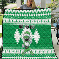 Power Green Ranger Santa Claus Quilt Funny Christmas - Wonder Print Shop