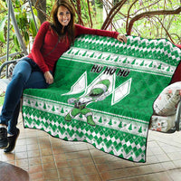Power Green Ranger Santa Claus Quilt Funny Christmas - Wonder Print Shop