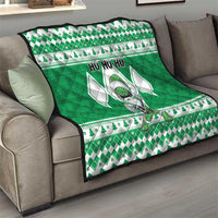 Power Green Ranger Santa Claus Quilt Funny Christmas - Wonder Print Shop