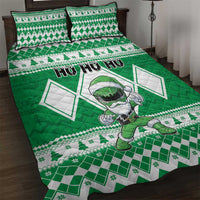 Power Green Ranger Santa Claus Quilt Bed Set Funny Christmas - Wonder Print Shop