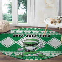 Power Green Ranger Santa Claus Round Carpet Funny Christmas - Wonder Print Shop