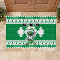 Power Green Ranger Santa Claus Rubber Doormat Funny Christmas - Wonder Print Shop