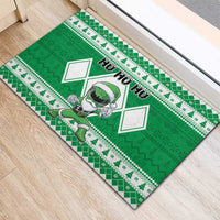 Power Green Ranger Santa Claus Rubber Doormat Funny Christmas - Wonder Print Shop