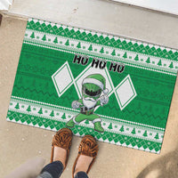 Power Green Ranger Santa Claus Rubber Doormat Funny Christmas - Wonder Print Shop
