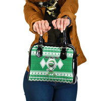 Power Green Ranger Santa Claus Shoulder Handbag Funny Christmas - Wonder Print Shop